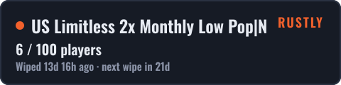 US Limitless 2x Monthly Low Pop|No BP Wipes| Noob Friendly | x2 — live status badge