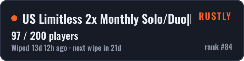 US Limitless 2x Monthly Solo/Duo|No BP Wipes|Noob Friendly — live status