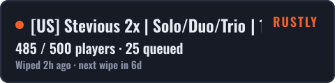 [US] Stevious 2x | Solo/Duo/Trio | 10/15 — live status badge