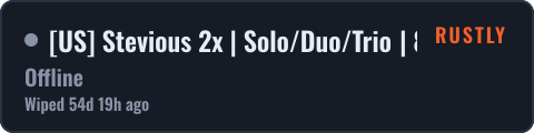 US Stevious 2x | Solo/Duo/Trio | 8/20 — live status