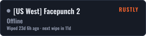 US West Facepunch 2 — live status