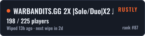 WARBANDITS.GG 2X |Solo/Duo|X2 JUST FULLWIPED — live status