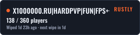 X1000000.RU|HARDPVP|FUN|FPS++|X1000000000000000000000000000000 — live status badge